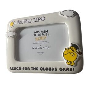 Magenta Little Miss Graduation Frame with Yellow Character